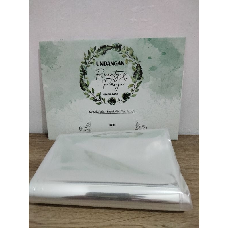 2204 Erba Blangko Undangan Kosongan + plastik opp, Undangan Pernikahan Murah
