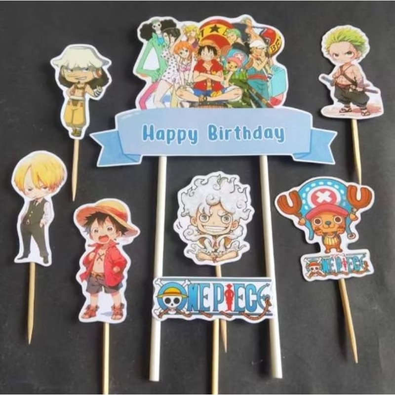 Topper kue ONE PIECE Topper kue Hiasan Ulang Tahun