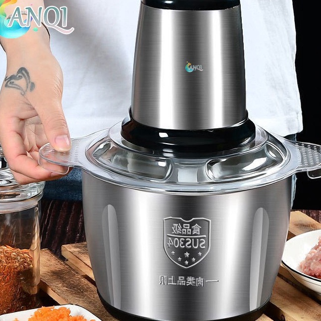 KF7 ANQI SHOP Chopper Blender daging penggiling Meat Blender Elektrik Stainless Steel Chopper Grinde