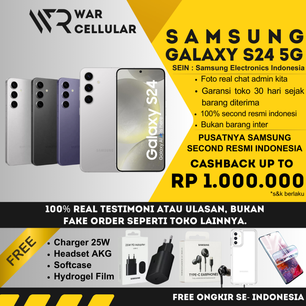 SAMSUNG GALAXY S24 5G | S23 5G | S22 5G 512GB 256GB 128GB SECOND RESMI