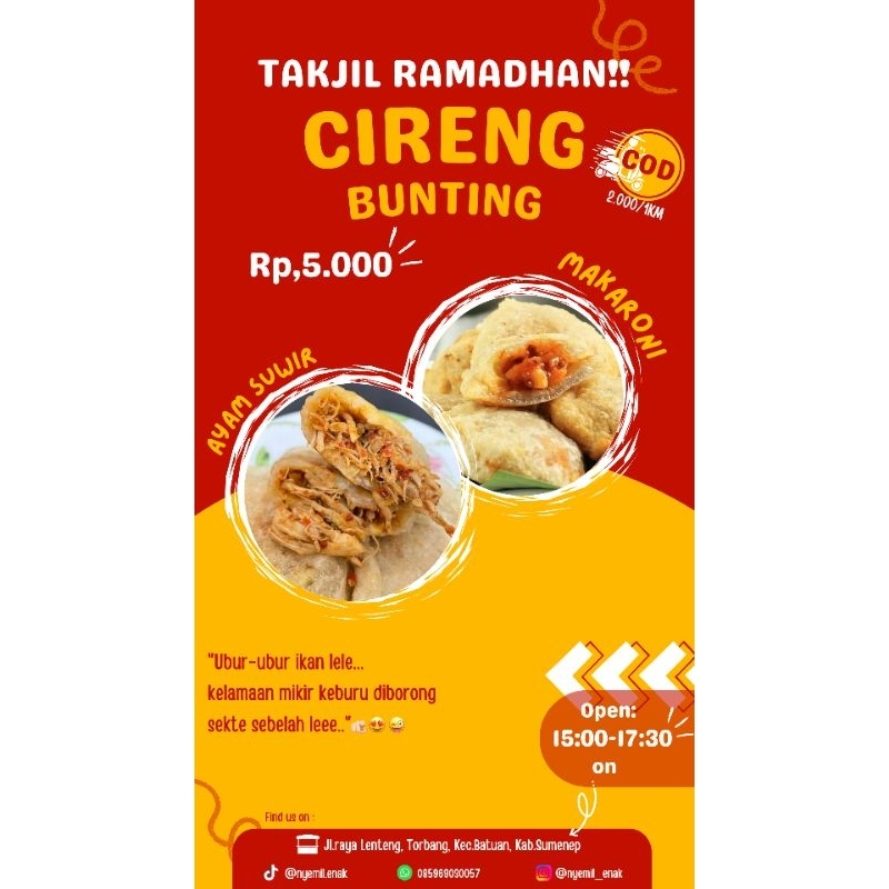 

CIRENG BUNTING- 5000 an