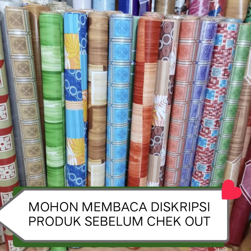 KARPET TIKAR LANTAI PLASTIK  PERLAK LANTAI VINYL LANTAI