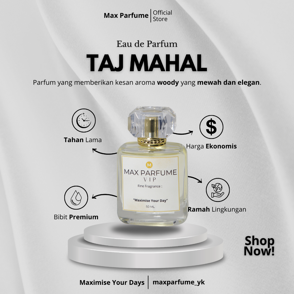 Max Taj Mahal Parfum EDP Unisex Tahan Lama