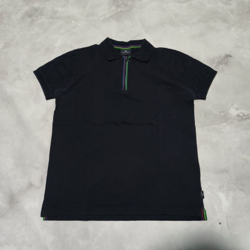Baju kaos kerah polo pria paul Smith hitam