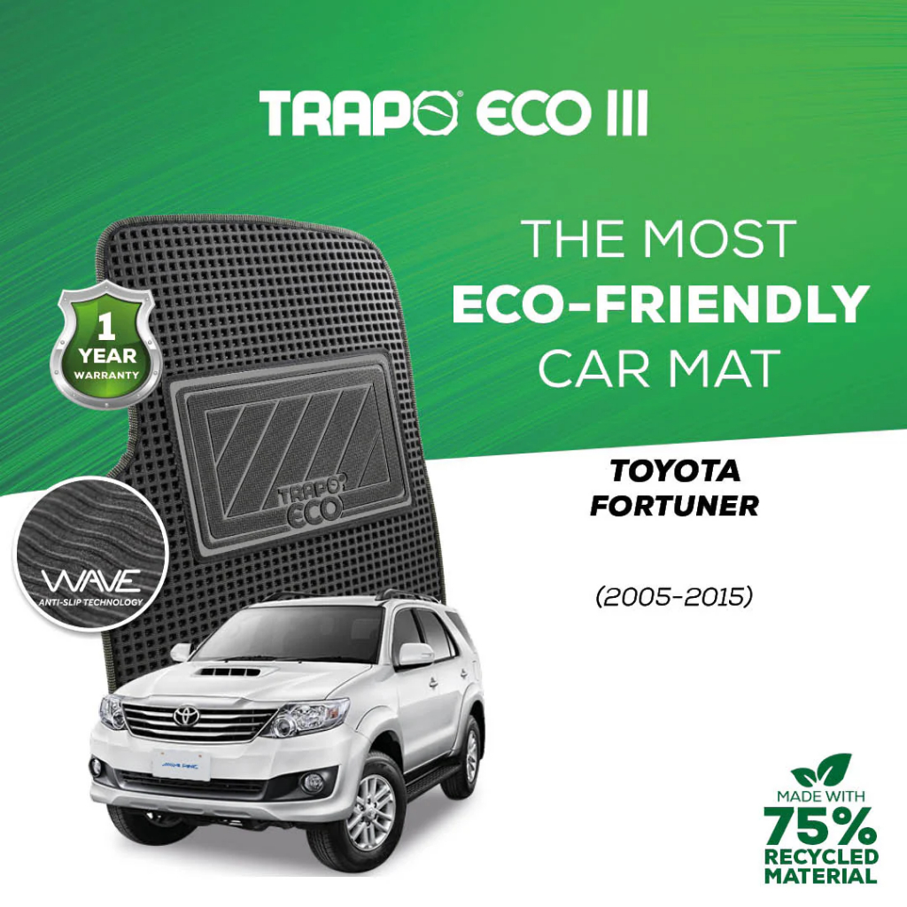 Karpet Mobil Trapo Eco Toyota Fortuner (2005-2015) Karpet Fortuner Fullset