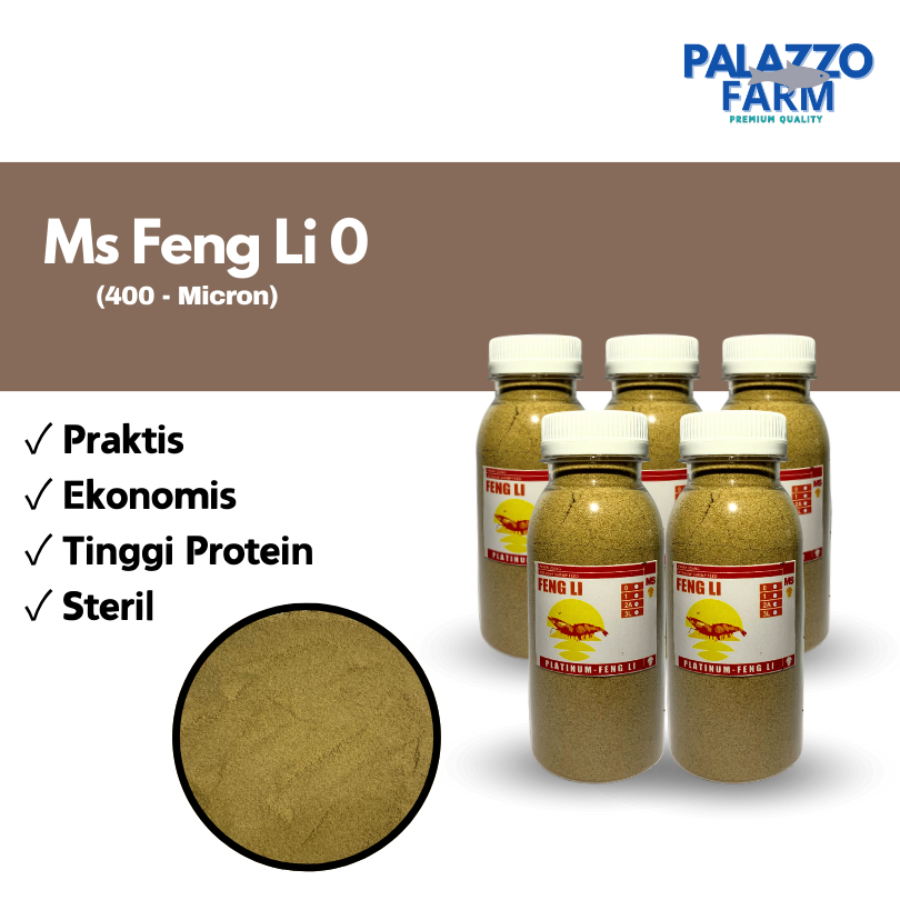Pelet Ms Fengli 0,1,2A - 70gr-50gr-30gr pakan ikan/burayak/guppy/cupang/udang/