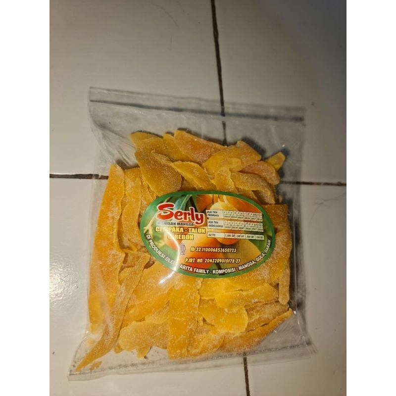 

Manisan Mangga Serly Bertabur Gula Pasir Manis Segar Kemasan 250 Gram