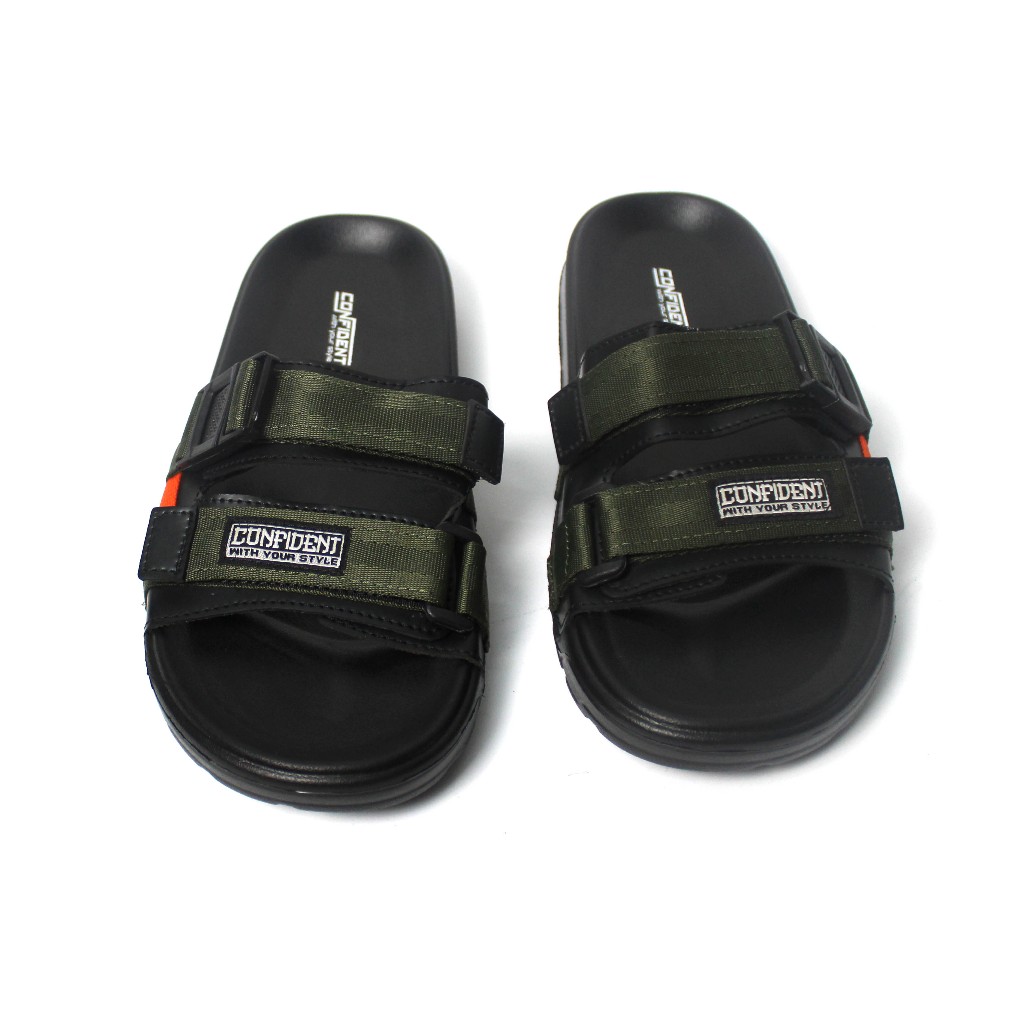 confident-Sandal Slide sandal sliper sandal flip sandal distro sandal pria terbaru sandal confident
