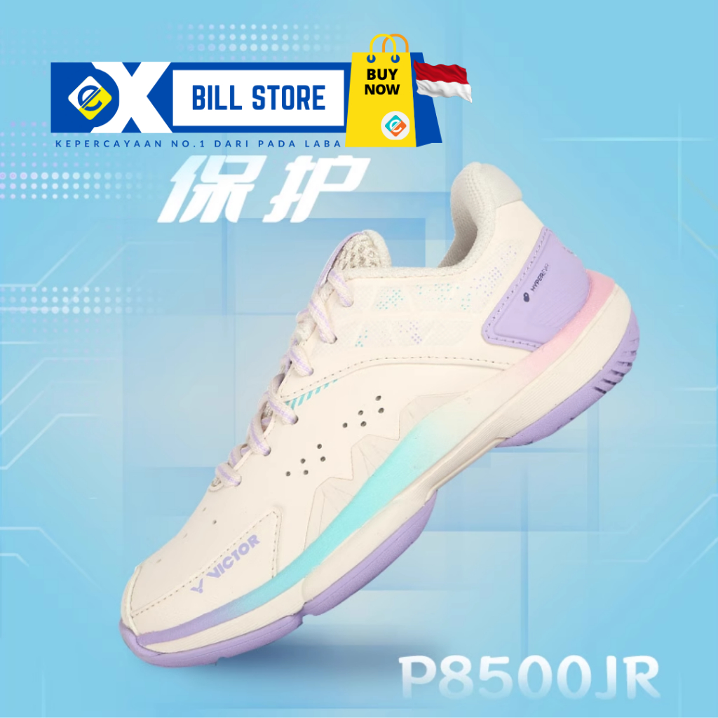 [Exbill] Sepatu Victor P8500JR Bulutangkis Kids Youth Edition - Teknologi HYPEREVA & ENERGYMAX Dukun