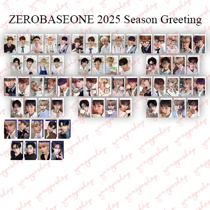 [PO / SET] ZEROBASEONE 2025 SEASON GREETING ZB1 PHOTOCARD FAN MADE UNOFFICIAL YANGPASHOP ZHANG HAO H