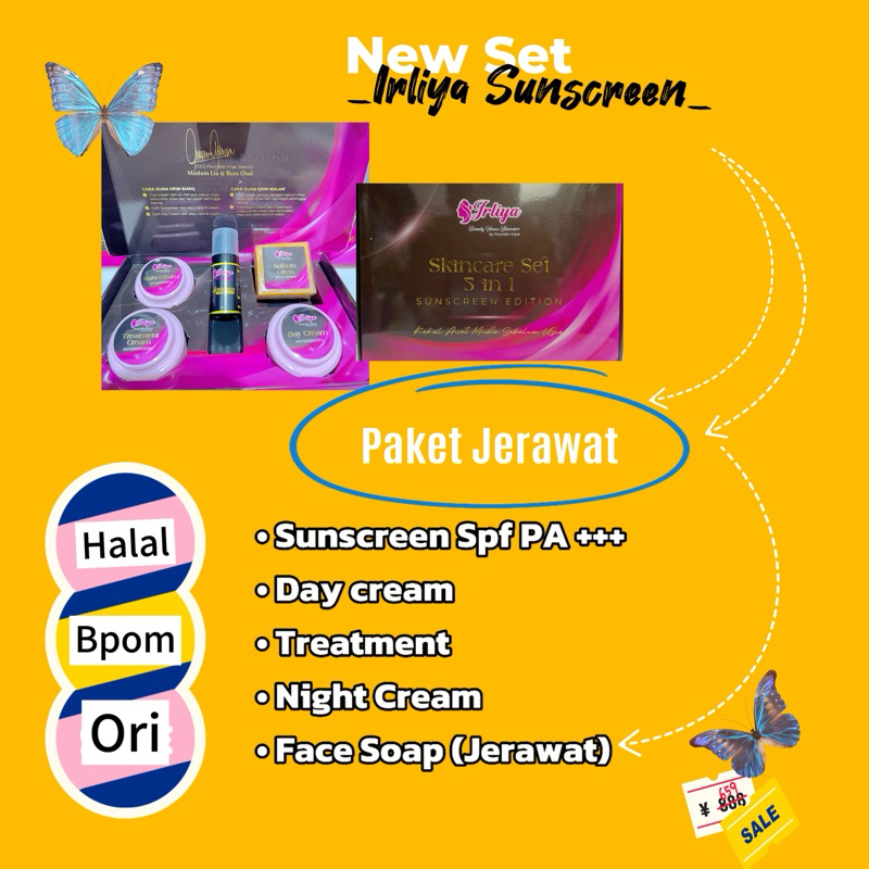 New Set Irliya Sunscreen (Paket Jerawat)