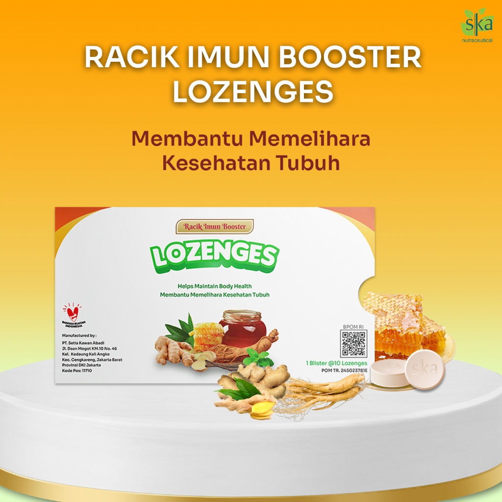 RACIK IMUN BOOSTER LOZENGES/IMUN BOOSTER/IMUN TUBUH/1 AMPLOP 10 TABLET KUNYAH