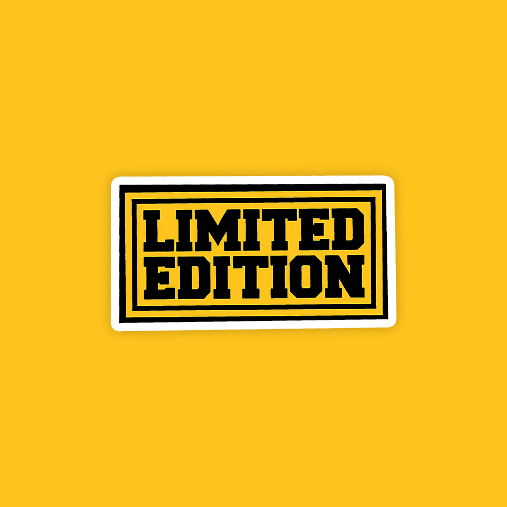 

Limited Edition - Vinyl Sticker Waterproof