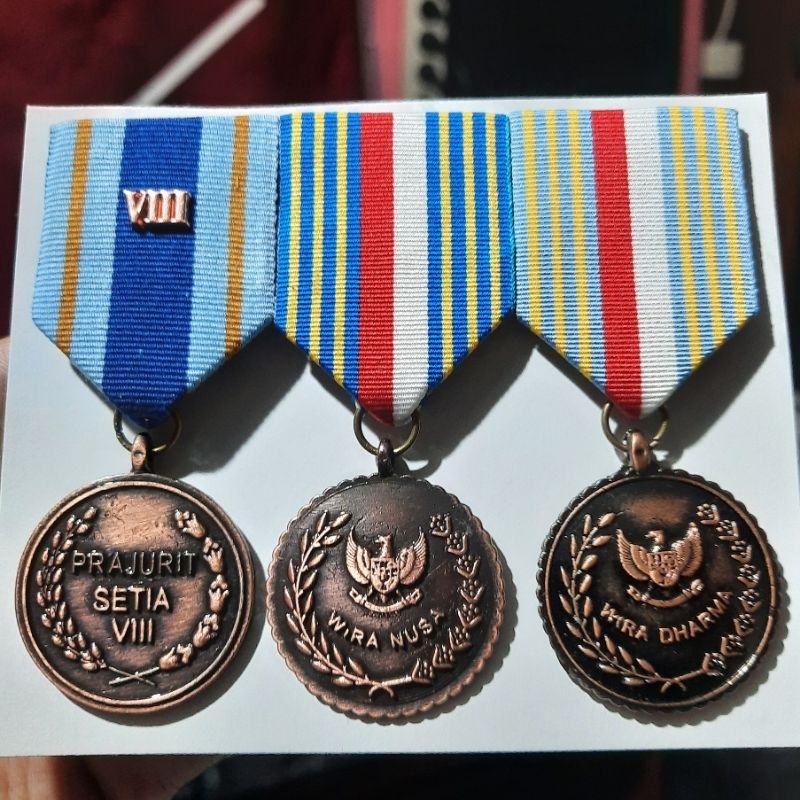 Satyalancana Kesetian 8 Tahun, Wira Nusa, Wira Dharma / Medali Mendali Tanda Jasa Satya Lencana