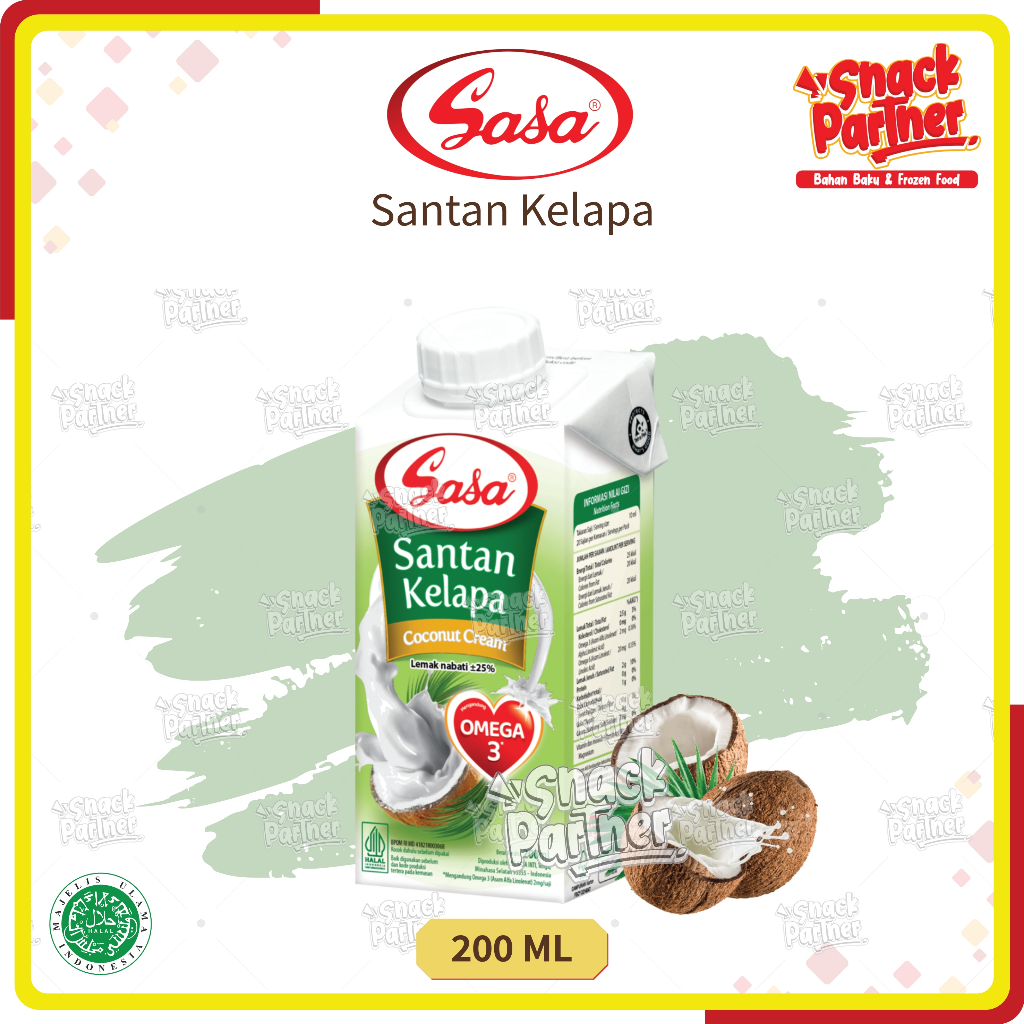 

SASA Santan Kelapa Asli 200 ML - UHT Coconut Milk 200ML