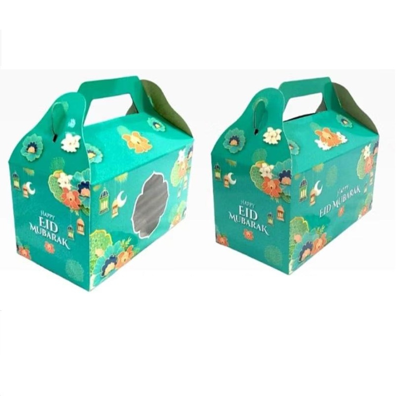 

( 5 Pcs ) Gable Box Tosca Isi 2 Toples Tabung 800ml Dus Hampers Kue Kering Lebaran Ukuran 10x19x14cm