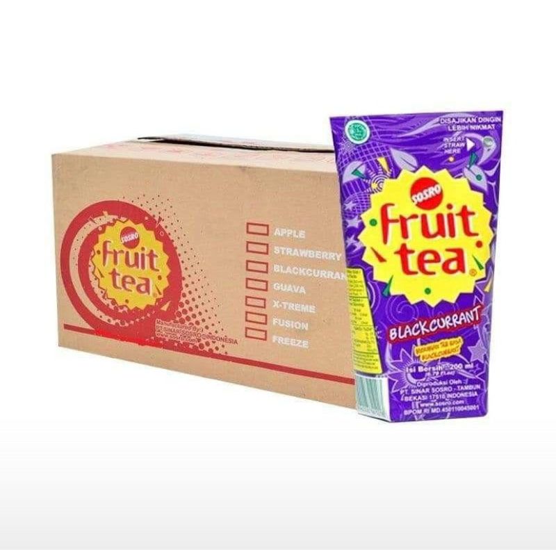 

[TERMURAH!!] fruit tea pouch 200ml - minuman teh nikmat enak