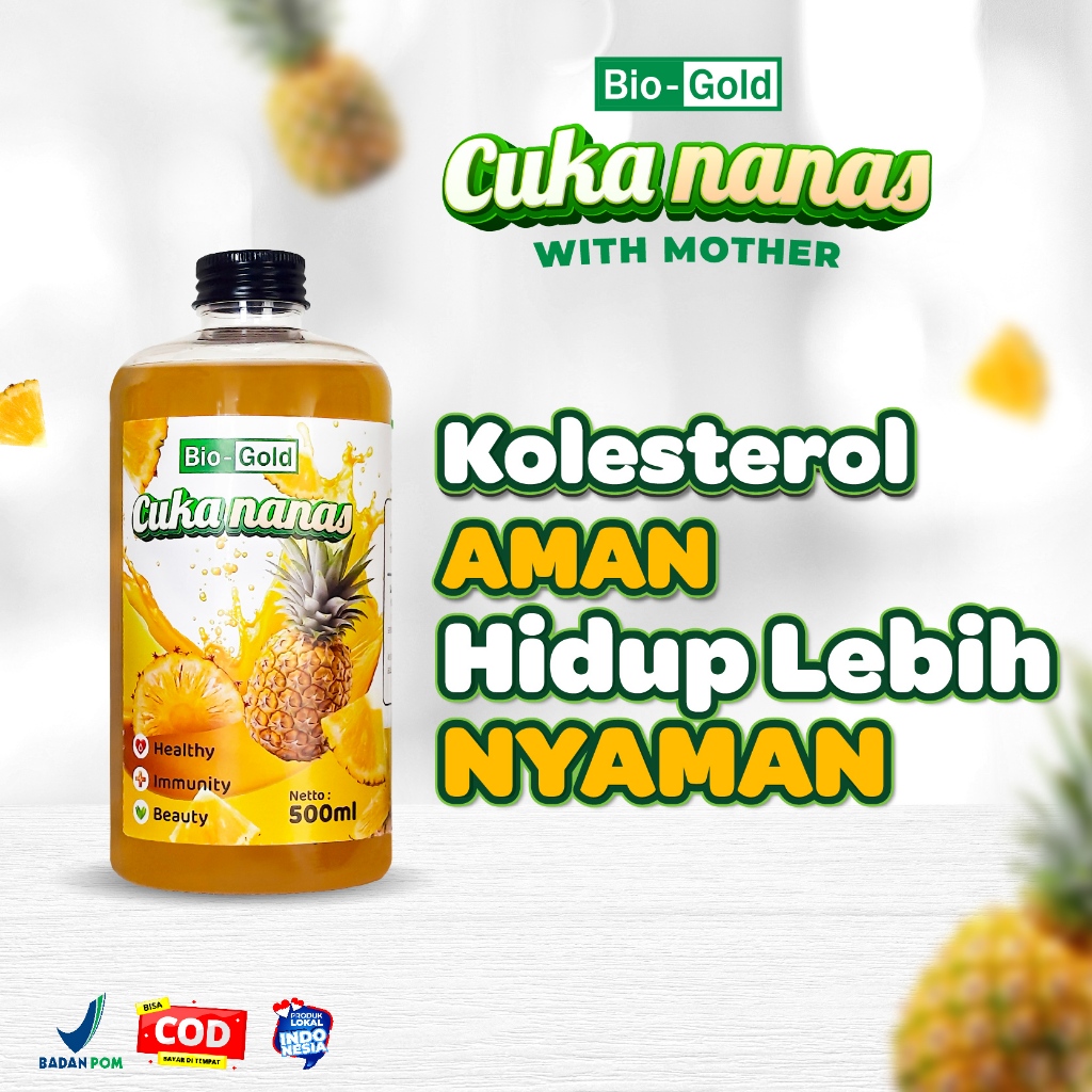 

Cuka Nanas Bio Gold Bantu Turunkan Gula Darah, Diabetes, Kolesterol, Tekanan Darah Tinggi 500ML