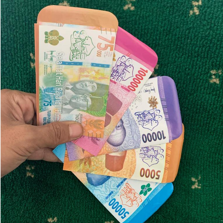 

Amplop Lebaran Angpao Lebaran Viral Motif Uang 1 Pack Isi 100Pcs