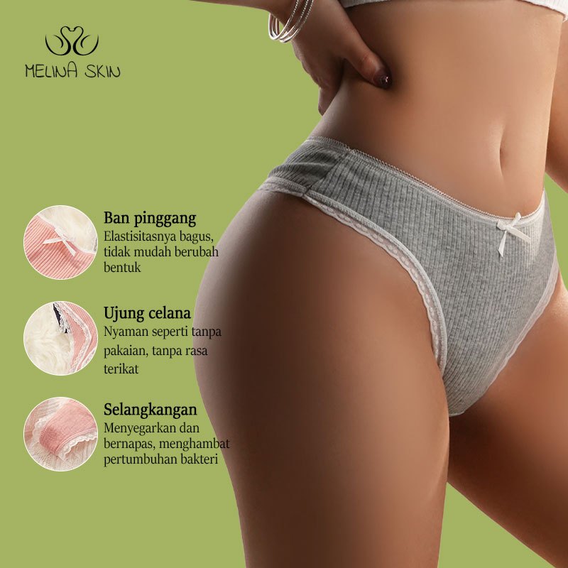 da New Celana Dalam Wanita Renda Katun Seksi Renda Pinggang Rendah Celana Dalam Wanita Celana Dalam