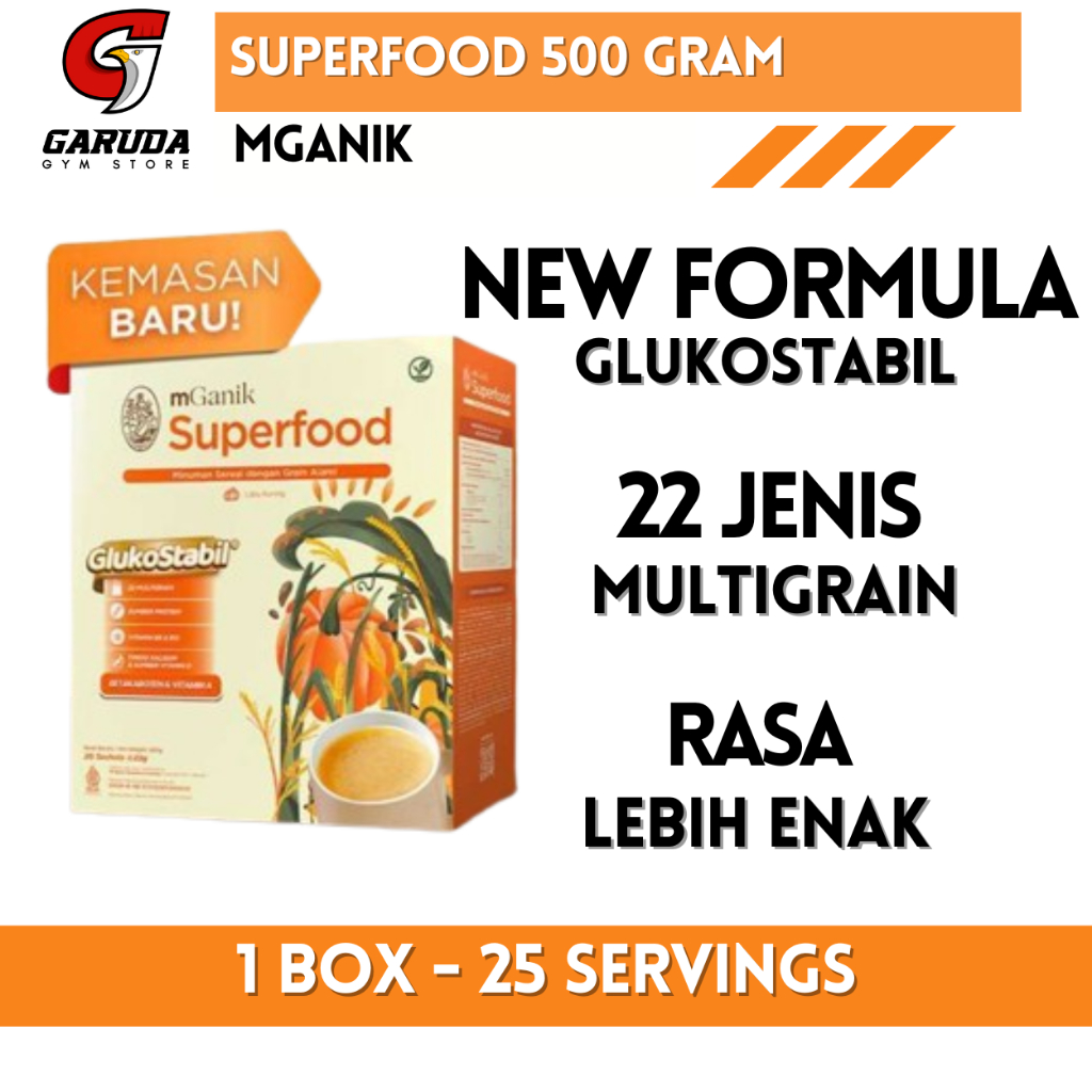 

Mganik Superfood 500 Gram 1 Box - 25 Servings