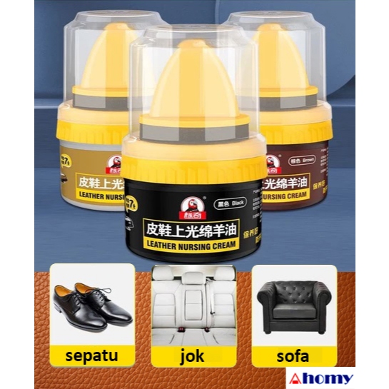 cream semir kulit sepatu tas sofa jok mobil CSK
