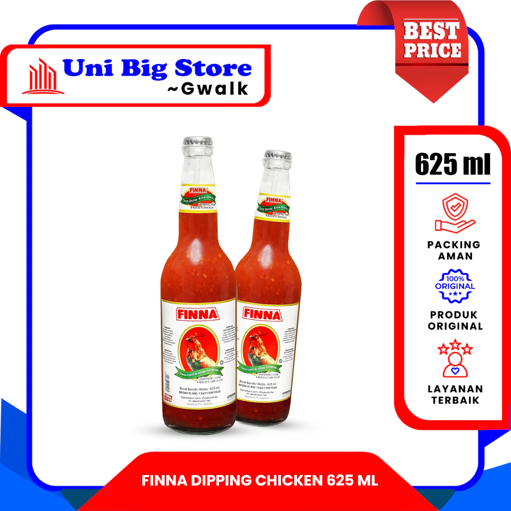 

FINNA DIPPING SAUCE CHICKEN SAUS COCOL AYAM GORENG - 625 ml