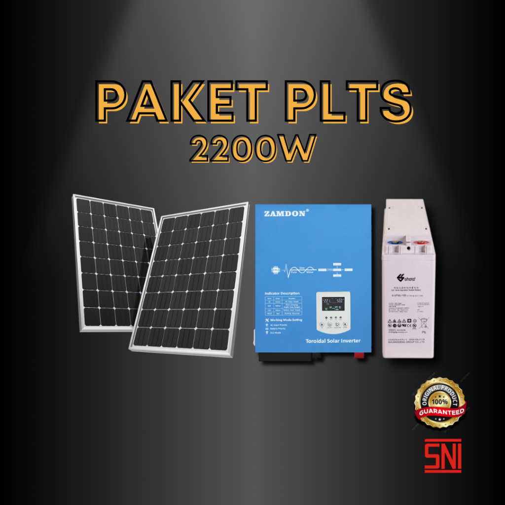 Paket PLTS Panel Surya 2200W