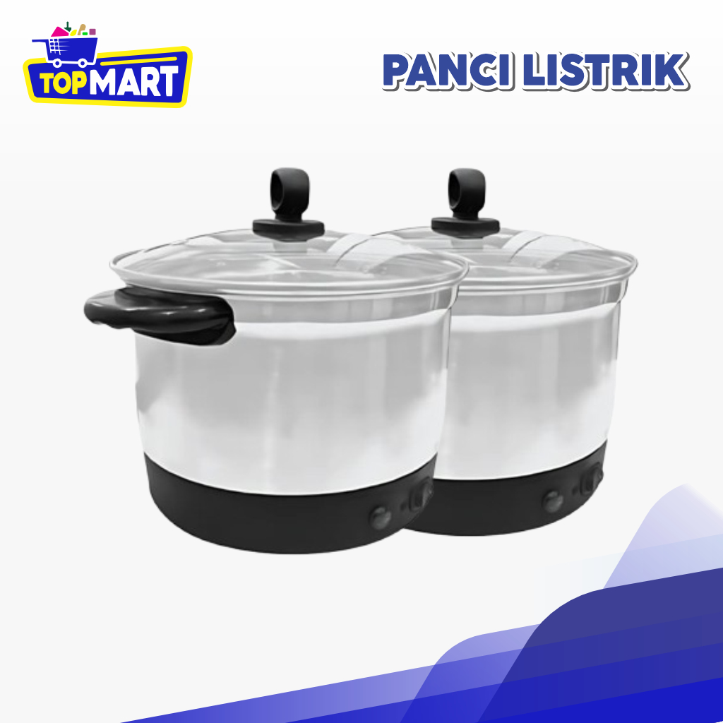 TOPMART - heating Steaming stainless steel panci elektrik panci listrik Panci dandang steamer