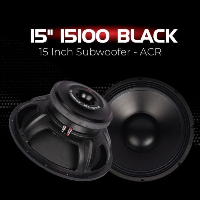 Speaker Acr 15100 Black 15 Inch Subwoofer