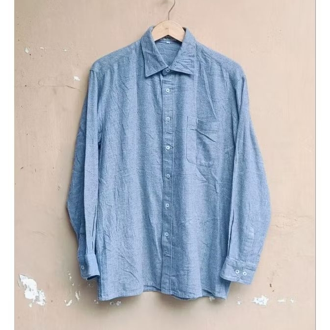 Kemeja panjang casual Wako japan brand vintage grey