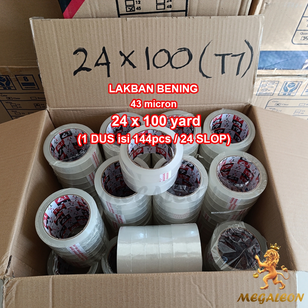 

Selotip Bening 1 inch 24mm x 100 yard 43 MICRON KUAT TEBAL (DUS)