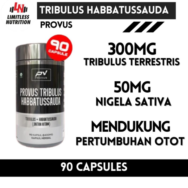 (PROMO) Provus Tribulus Habbatussauda 90 Kapsul BPOM