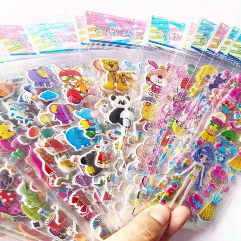 

D( D13) STIKER 3D TIMBUL KARAKTER ANAK / STIKER ANAK KARAKTER KARTUN