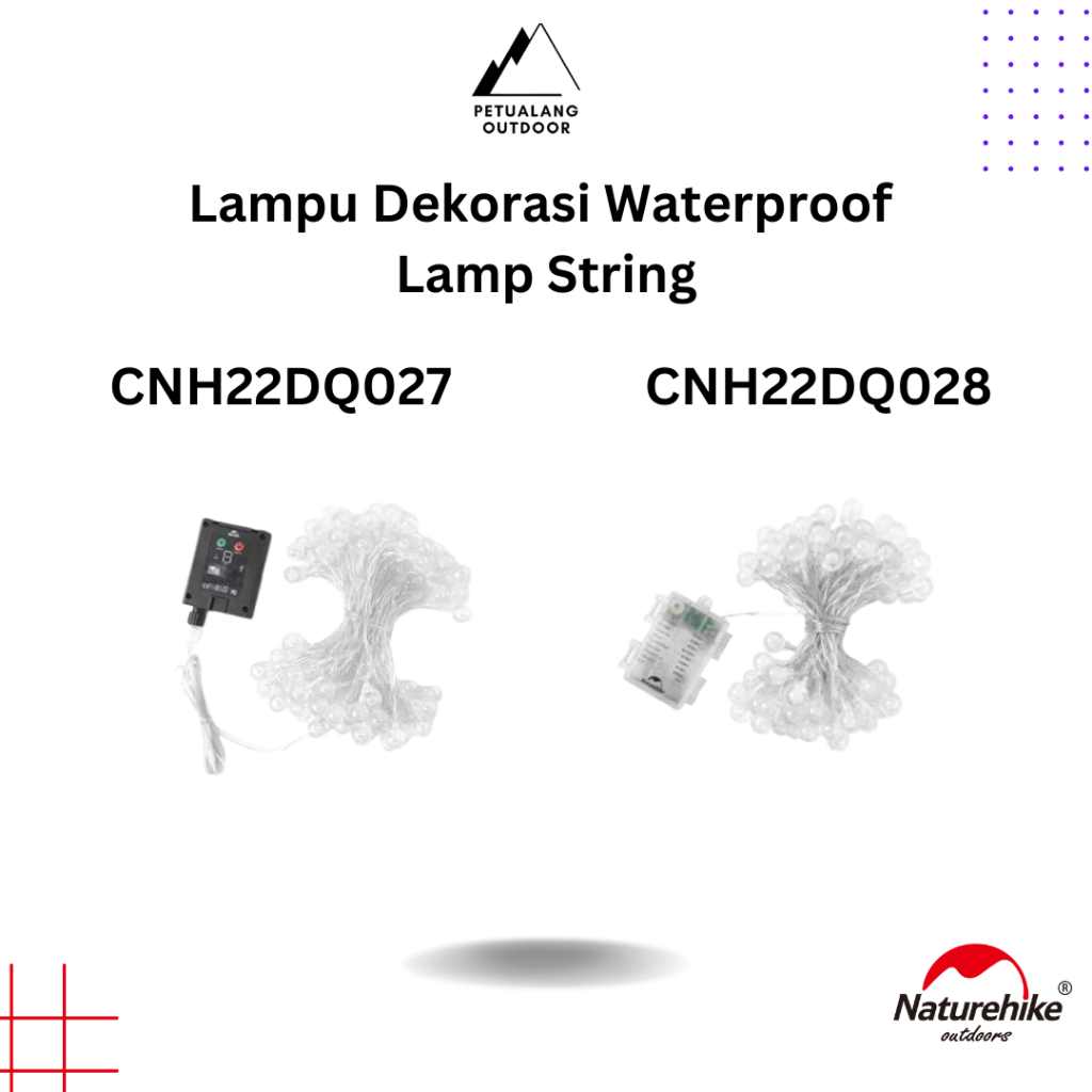 Naturehike Lampu Dekorasi CNH22DQ027-CNH22DQ028 Waterproof Lamp String