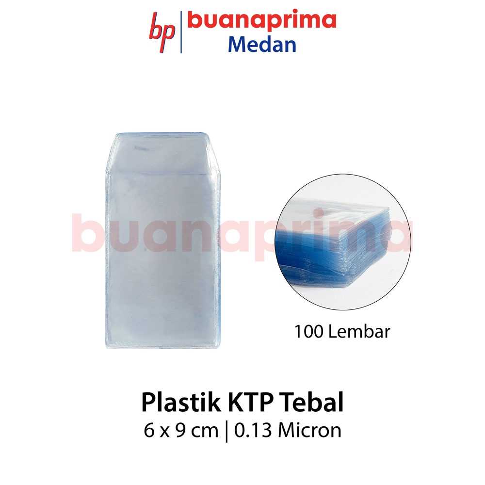 

PLASTIK KTP TEBAL 100 Lembar 0.13 Micron Plastik SIM
