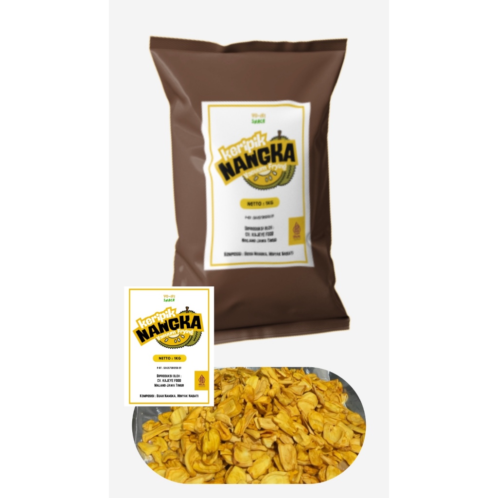 

YOIKI Keripik Buah Kiloan Nangka MURAH dan ISI BANYAK 1Kg, 500gr, 250gr