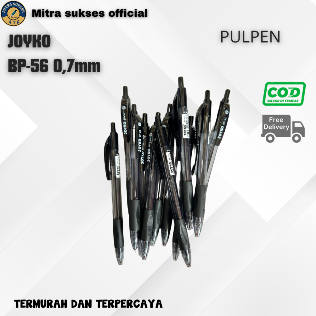 

{1 pcs} PULPEN JOYKO BP-56 0.7mm PASTI MURAH