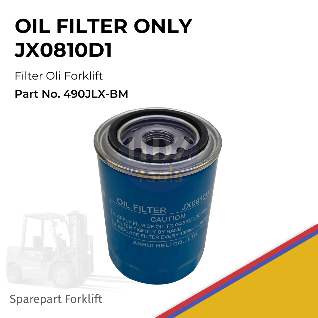 Oil Filter Only Filter Oli Forklift JX0810D1 Part No. 490JLX-BM