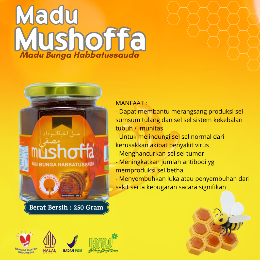 

HABBASYI NIAGA UTAMA - Madu Mushoffa Madu Murni Alami 250gr BPOM