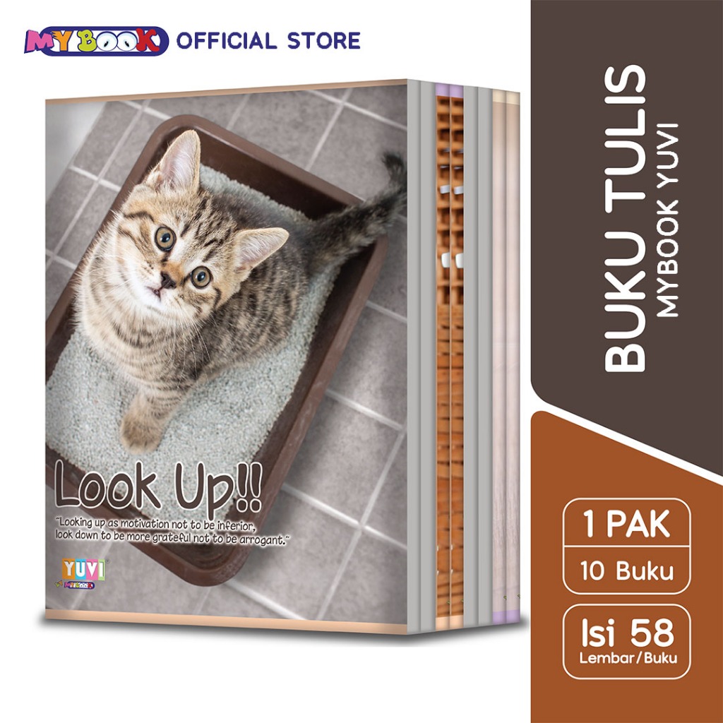 

My Book Yuvi Buku Tulis Cat Foto 58 Lembar- 10 Buku