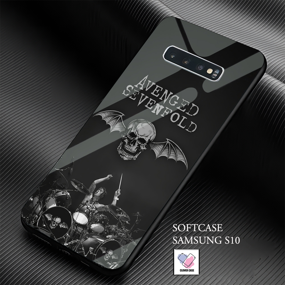 [TH11]  Case Glossy Case | SAMSUNG S10 | CASE KEKINIAN LUCU |  Casing Hp Kilau Motif AVENGED SEVENFO