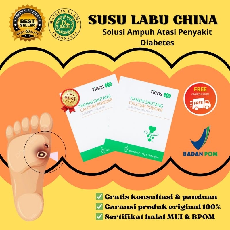 

Susu Labu Cina Untuk Diabetes Shutang Calcium Powder Original 100% Untuk Kecing Manis