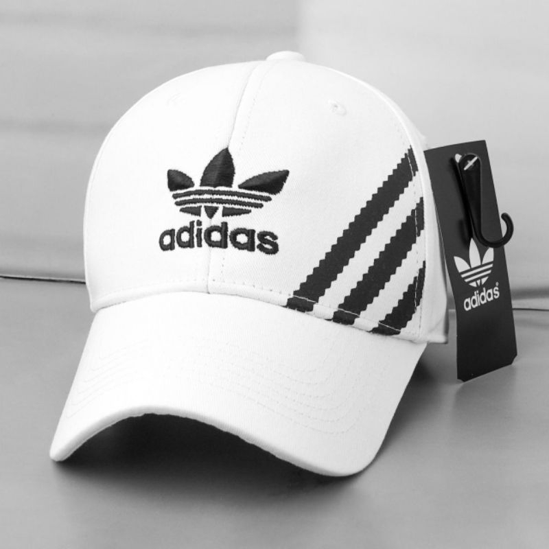 TOPI BRANDED BERKUALITAS MEWAH LOGO BORDIR MOTIF ORIGINAL ADIDAS