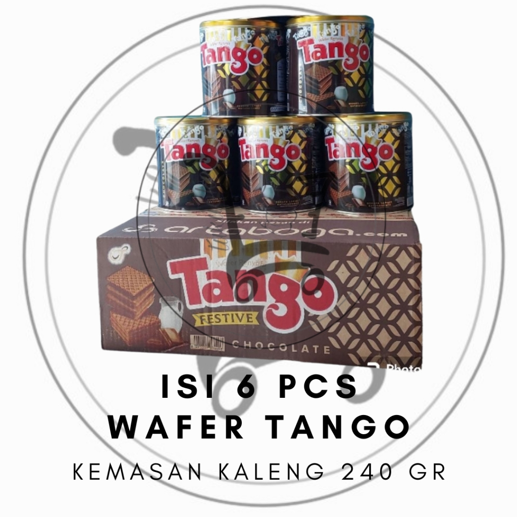 

[1 DUS ISI 6 KALENG] TANGO FESTIVE WAFER COKELAT @240GR