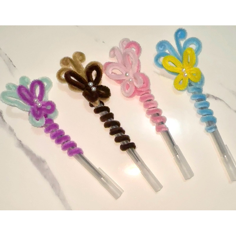 

Pulpen tinta kawat bulu/unik/lucu/butterfly