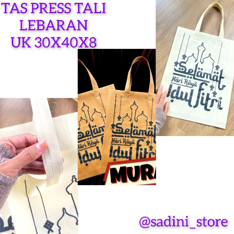 

TAS LEBARAN PRES TALI PALING MURAH TAS OLEH OLEH BINGKISAN IDUL FITRI 30X40X8 NEW DESAIN