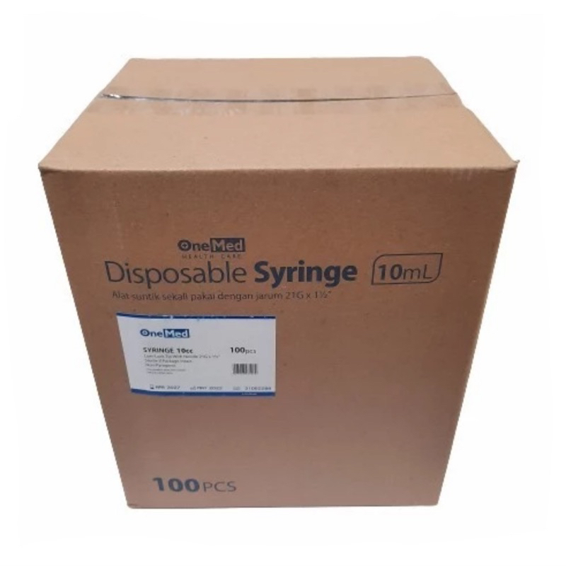 Spuit 10 Onemed Syringe 10 Onemed Jarum Onemed 10ml / Onemed 10ml