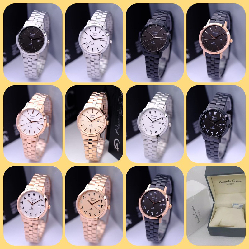 JAM TANGAN WANITA ALEXANDRE CHRISTIE AC 1007 LD / AC1007 / 1007 RANTAI ORIGINAL GARANSI RESMI 1
