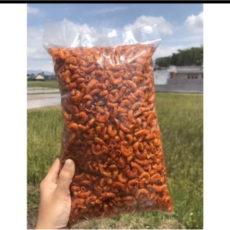 

Makaroni Cikruh pedas, Gurih, renyah 1kg